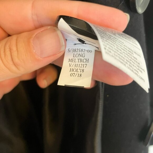 ITALIAN MELTON LONG TRENCH COAT - Picture 12 of 15